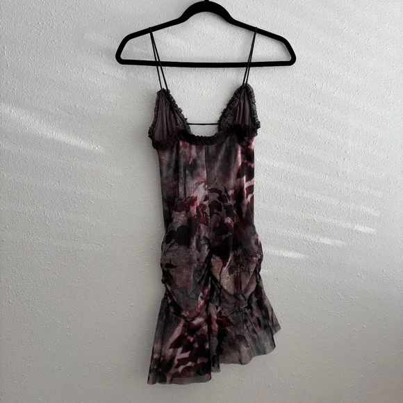 Jaded London Black and Purple Mini Dress - Picture 5 of 8